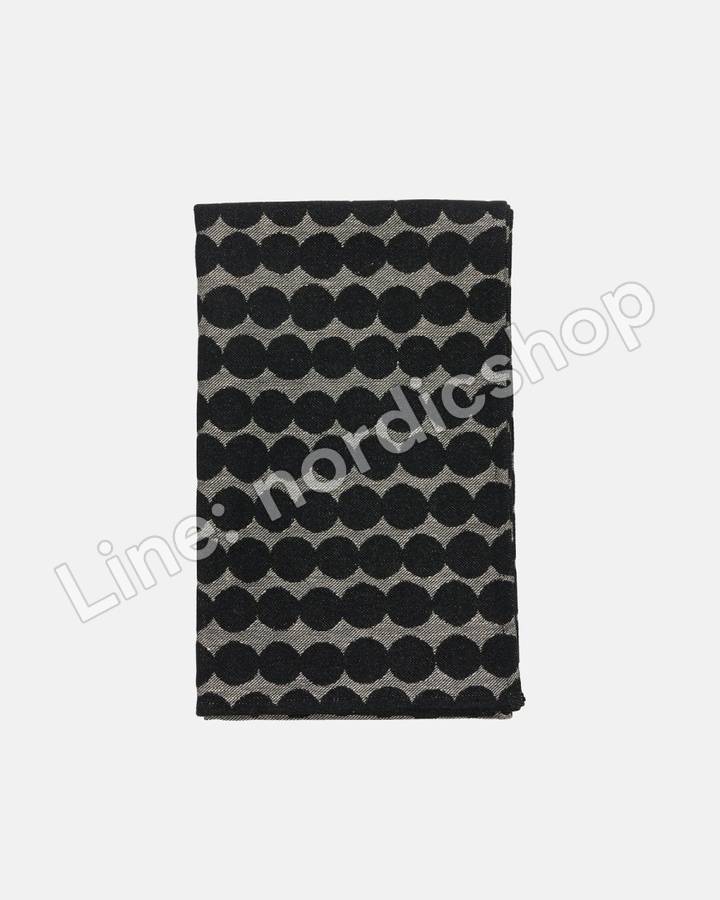 Marimekko Pieni Räsymatto 桑拿坐巾 46x150 cm・黑色、淺米色（2）