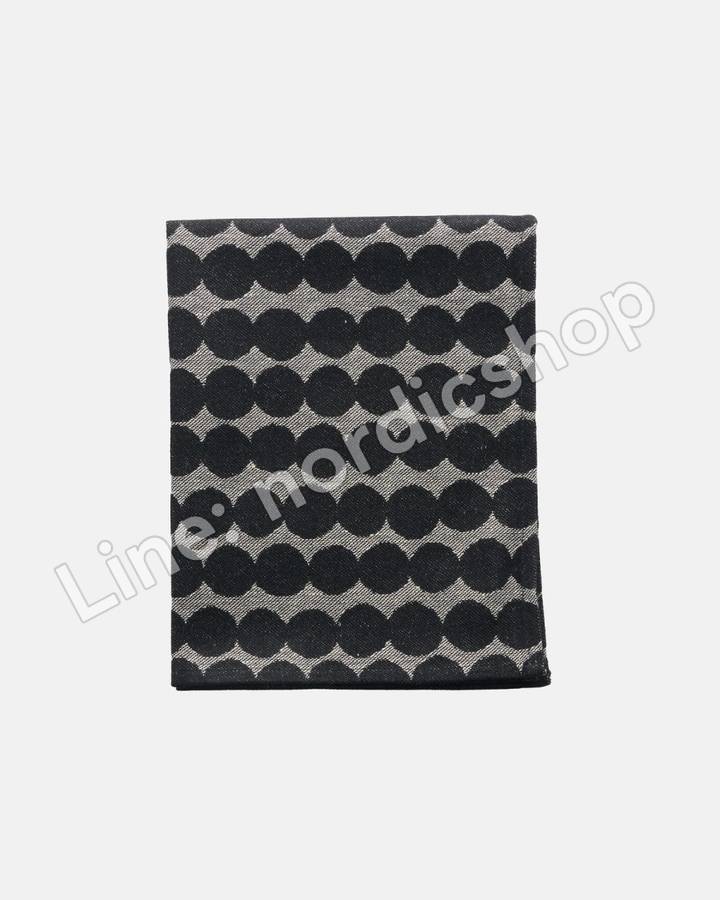 Marimekko Pieni Räsymatto 桑拿坐巾 46x60 cm・黑色、淺米色(2)