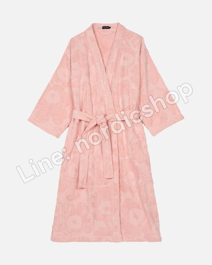 Marimekko Pieni Unikko 浴袍・粉紅、粉膚色