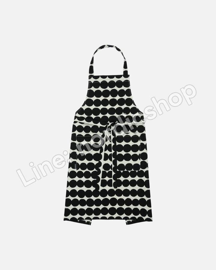 Marimekko Räsymatto 圍裙・亞麻色、黑色