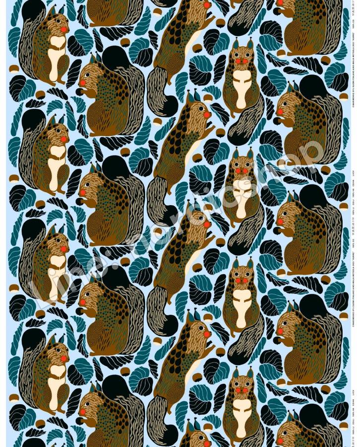 Marimekko Kurre 厚棉帆布・天藍、多色