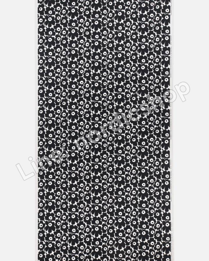 Marimekko Mini Unikko 棉布・白色、黑色(2)