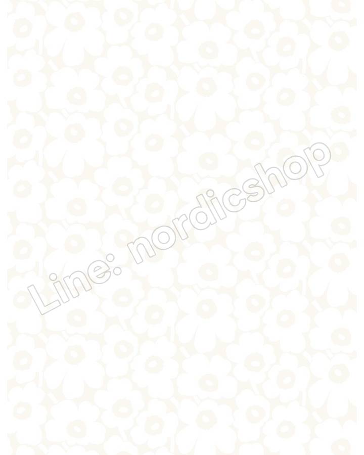 Marimekko Pieni Unikko 棉布・白色（2）