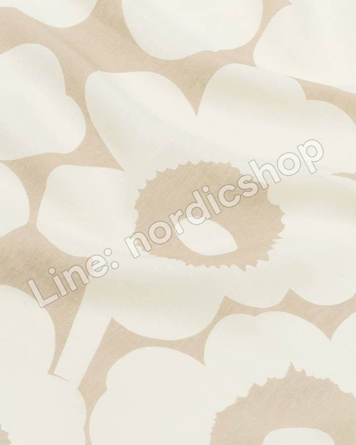 Marimekko Unikko 亞麻布・淺灰、米白(2)