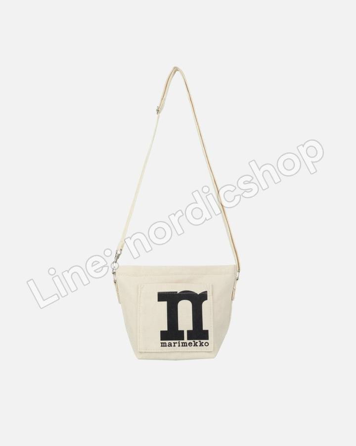 Marimekko Mono Mini Crossbody Solid 肩背包・原棉色