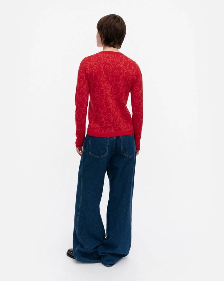 Marimekko RWS Rullata Mini Piirto Unikko 針織上衣・紅色（3）