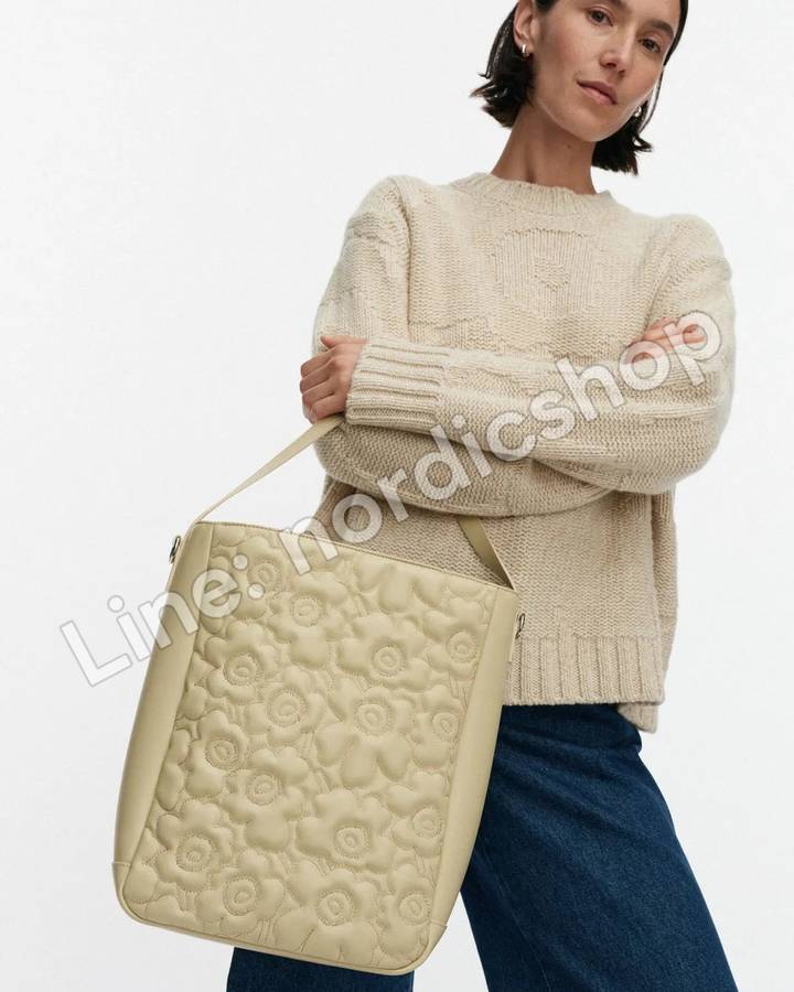 Marimekko Gratha Tote Unikko 肩背包・米色(2)