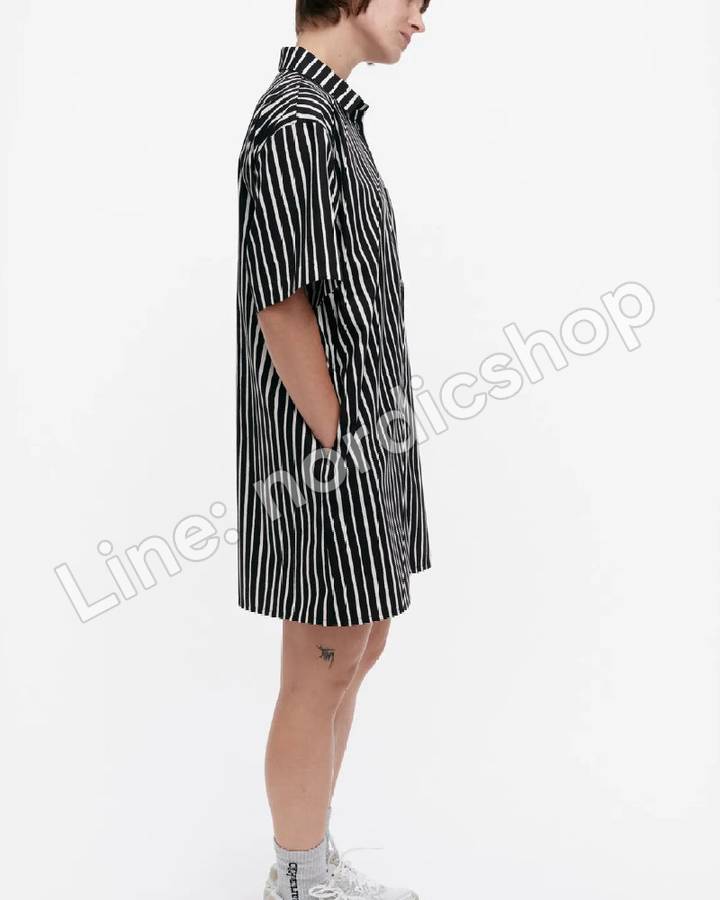 Marimekko Jokamekko 棉質洋裝・黑色、白色(3)