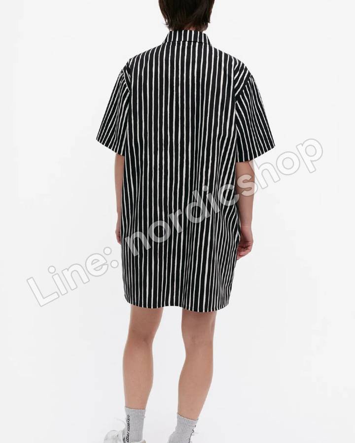 Marimekko Jokamekko 棉質洋裝・黑色、白色(4)