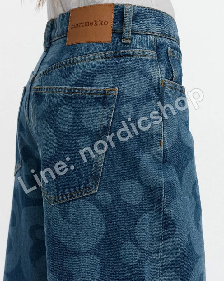 Marimekko Maridenim Loose Keidas 牛仔褲・靛藍（2）