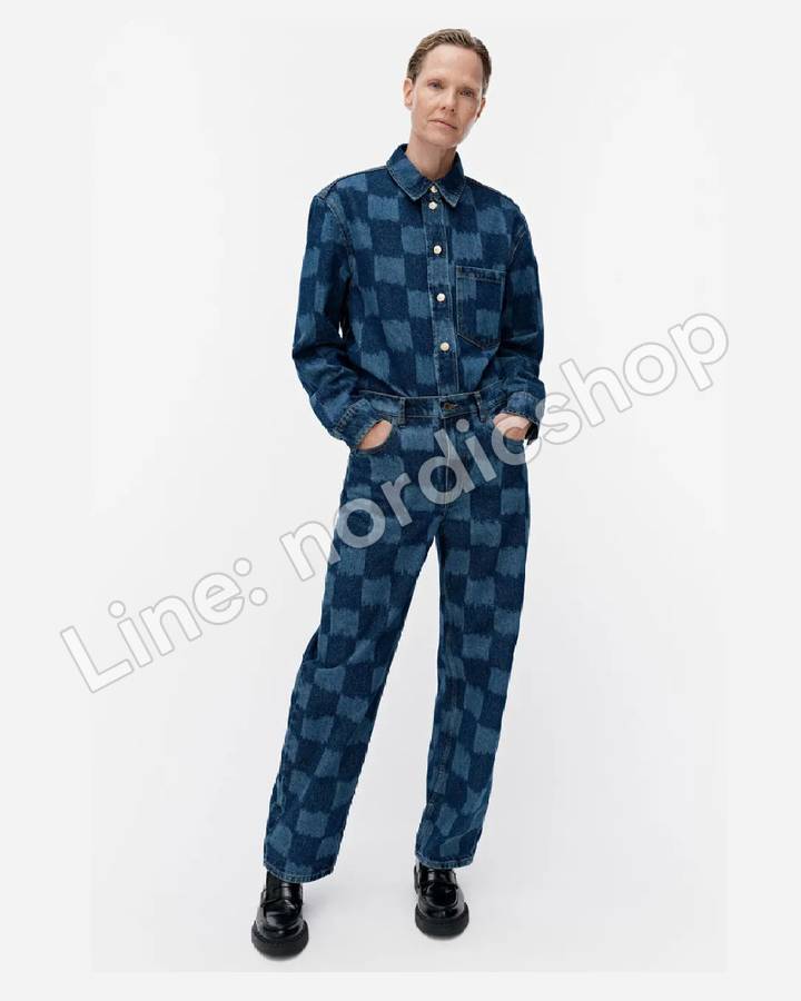 Marimekko Maridenim Barrel Jäkälä 牛仔褲・藍色