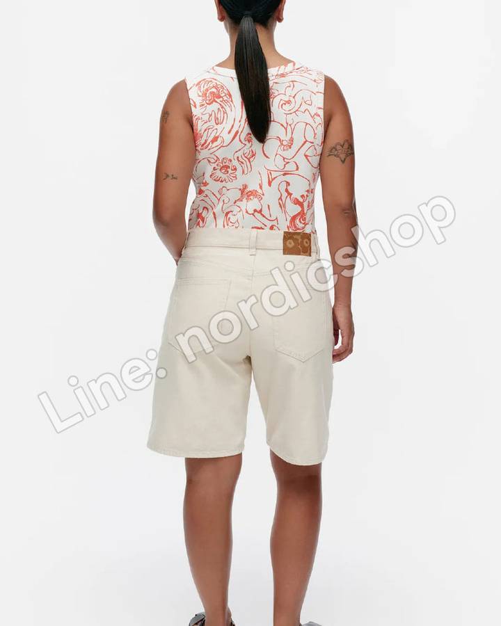 Marimekko Maridenim Marssi 牛仔短褲・原色(3)