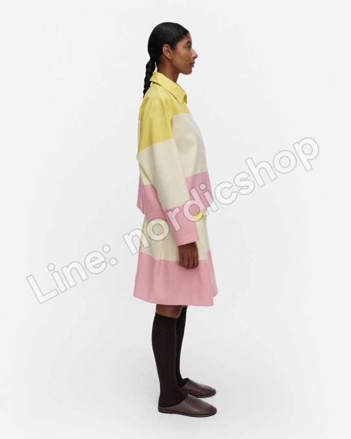 Marimekko Kirjaimet Hennika 上衣・黃色、淺黃、玫瑰粉(3)